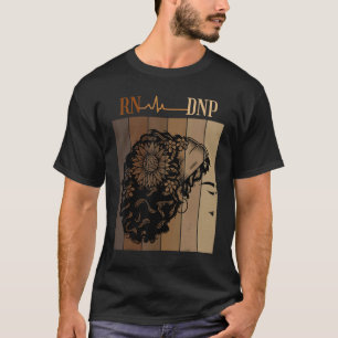 Camiseta Graduado em Enfermagem DNP Grau Afro Preto Ela