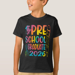 Camiseta Graduado na Pré-escola 2026 Turma de 2026 Graduaçã