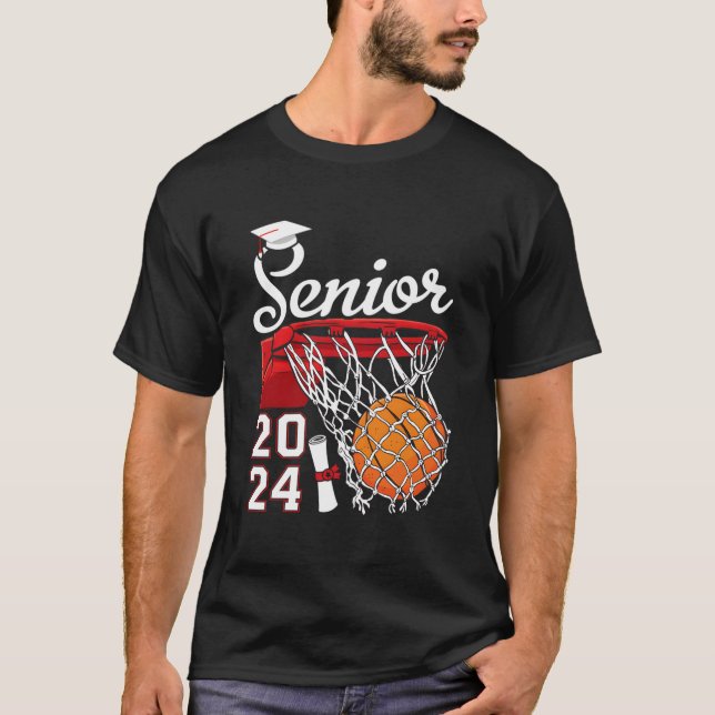 Camiseta Graduate Senior Class 2024 Graduation Basketball P (Frente)