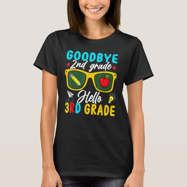 Camiseta Graduation Goodbye 2nd Grade Hello 3rd Grade Back  (Frente)