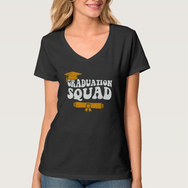 Camiseta Graduation Squad Team Graduate Family Matching Gra (Frente)