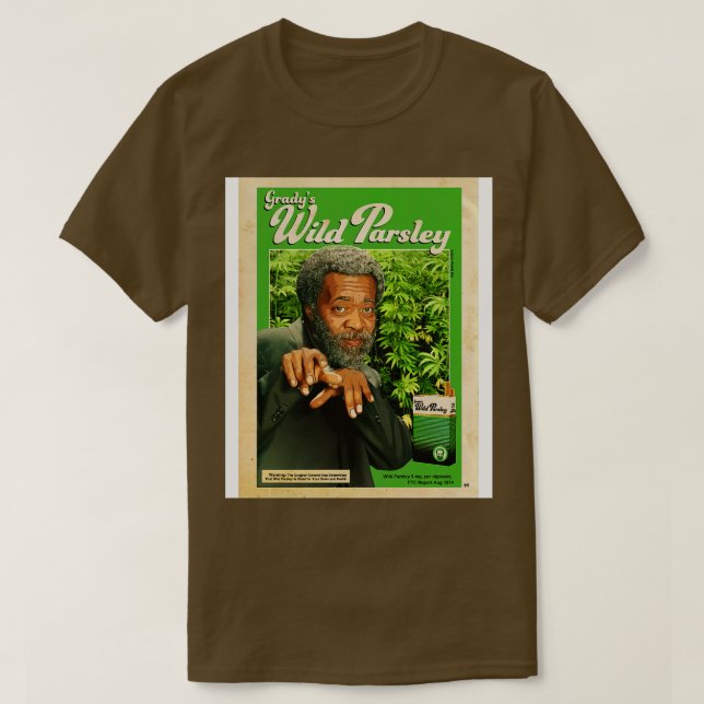 Camiseta Gradys Wild Parsley Magazine Ad Sanford e Son 19 (Frente do Design)