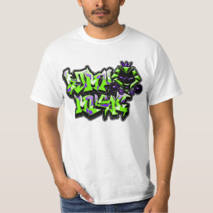 Camiseta Graff Kat (Slimer & fantasmas roxos)