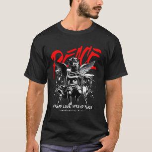 Camiseta Graffiti Angel Spread Peace