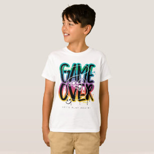 Camiseta Graffiti de joystick de game over gamer