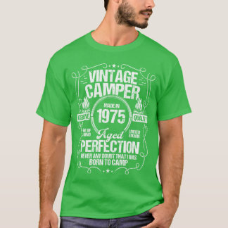 Camiseta gráfica 1975 Camper Montanhas Escoteiro E