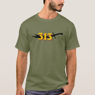 Camiseta Gráfica 313 | Desenho de Número Minimalis