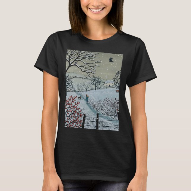 Camiseta Gráfica A Snowy Walk (Frente)