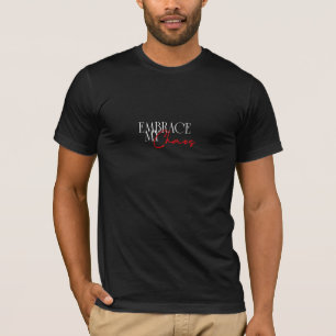 Camiseta Gráfica 'Abraçe Meu Caos' Minimalista O