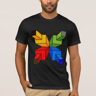 Camiseta Gráfica Abstrata de Estrela Geométrica Co