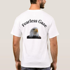 Camiseta Gráfica Águia Americana Olhar Sem Medo