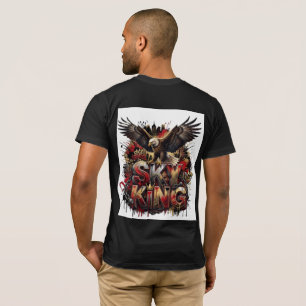 Camiseta Gráfica Águia Feroz Ave de Fantasia Som