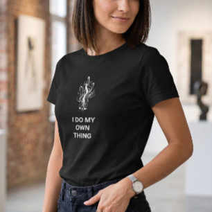 Camiseta Gráfica Ajustada Feminina "Faço Minha Pró