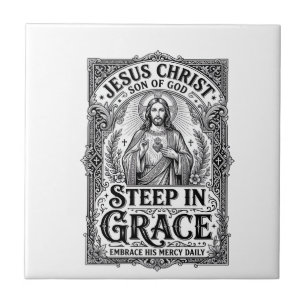 Camiseta Gráfica Amante do Chá Jesus Cristão