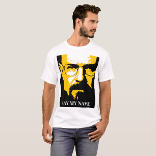 Camiseta Gráfica Amarela Heisenberg Diga Meu Nome