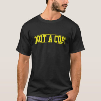 Camiseta gráfica amarela ousada e engraçada 'Não s