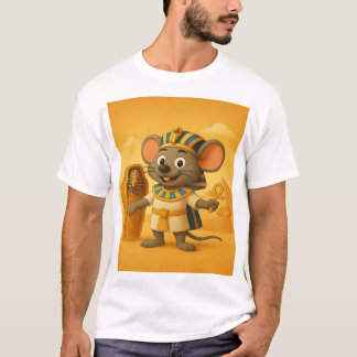 Camiseta Gráfica Anterior Faraó | Estilo Egípcio R