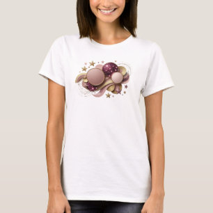 Camiseta Gráfica Arte Abstrata Vermelha