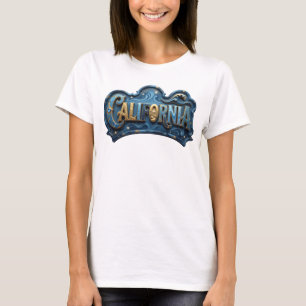 Camiseta Gráfica Artística Navy CALIFÓRNIA