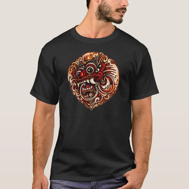 Camiseta Gráfica Balinesa Barong (Frente)