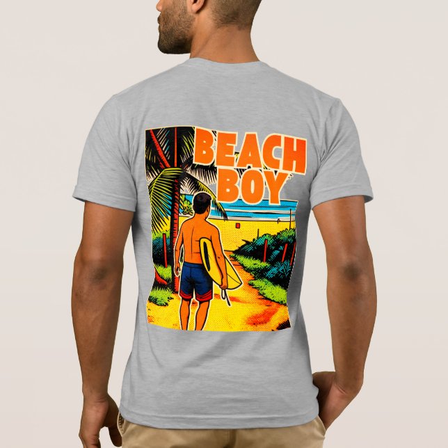 Camiseta Gráfica Beach Boy (Verso)