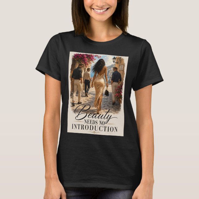 Camiseta Gráfica Beleza Não Precisa de Apresentaçã (Frente)
