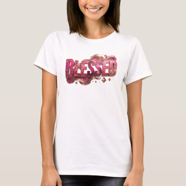 Camiseta Gráfica BLESSED Fresca Design (Frente)