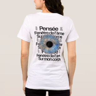 Camiseta Gráfica Blue Iris Eye – Janela da Alma