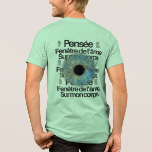Camiseta Gráfica Blue Iris Eye – Janela da Alma