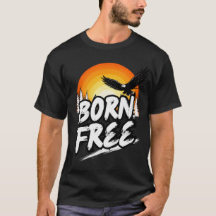 Camiseta Gráfica Born Free Eagle