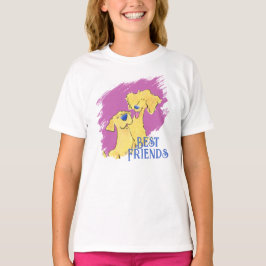 Camiseta Gráfica Branca de Cachorro Fofa para Melh