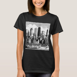 Camiseta Gráfica Branca de Chicago