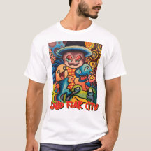 Camiseta Gráfica Branca Squid Fear City
