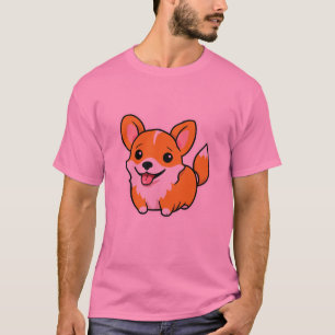 Camiseta Gráfica Cachorro Castanho Cugado - Suave
