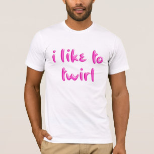 Camiseta Gráfica Caprichosa Eu Gosto de Girar