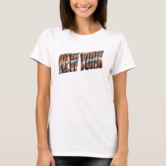 Camiseta Gráfica Chic Laranja NOVA YORK (Frente)