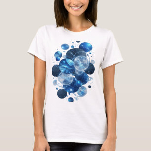 Camiseta Gráfica Chic Prata BLUE STARS