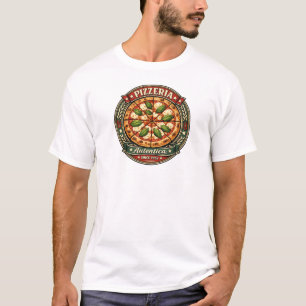 Camiseta Gráfica Clássica da Pizza Margherita Ital