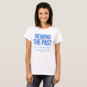 Camiseta Gráfica Cobalt Blue Rewind The Past Y2K F