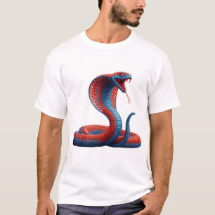 Camiseta Gráfica Cobra Artística Vibrante - Ousada