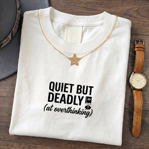 Camiseta Gráfica com Citação da Vida de Introverti