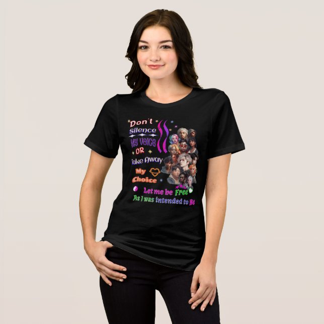 Camiseta gráfica com declaração positiva inspirado (Frente Completa)
