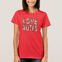 Camiseta Gráfica com Fonte Destruída 'Love Notes'