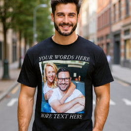 Camiseta Gráfica com Foto Personalizada e Texto