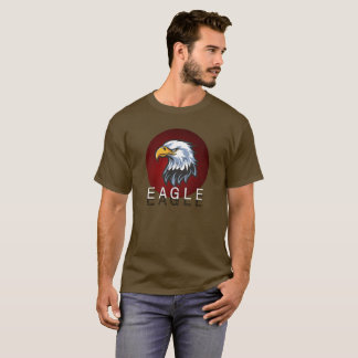 Camiseta Gráfica com Mascote Águia Careca Feroz