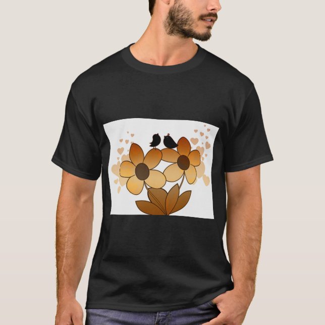 Camiseta Gráfica com Pássaro Cantando Tweet (Frente)