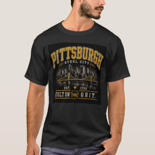 Camiseta Gráfica "Construída sobre a Garra de Yinz