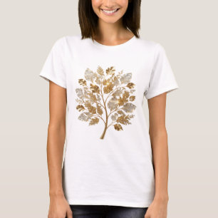 Camiseta Gráfica Cool Gold FOLHAS DORADAS E DIAMAN