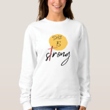 Camiseta Gráfica Cruz "Ela É Forte"