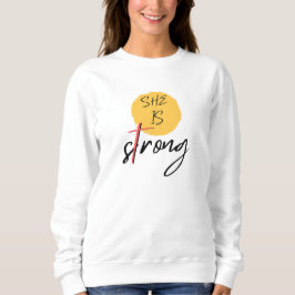 Camiseta Gráfica Cruz "Ela É Forte"